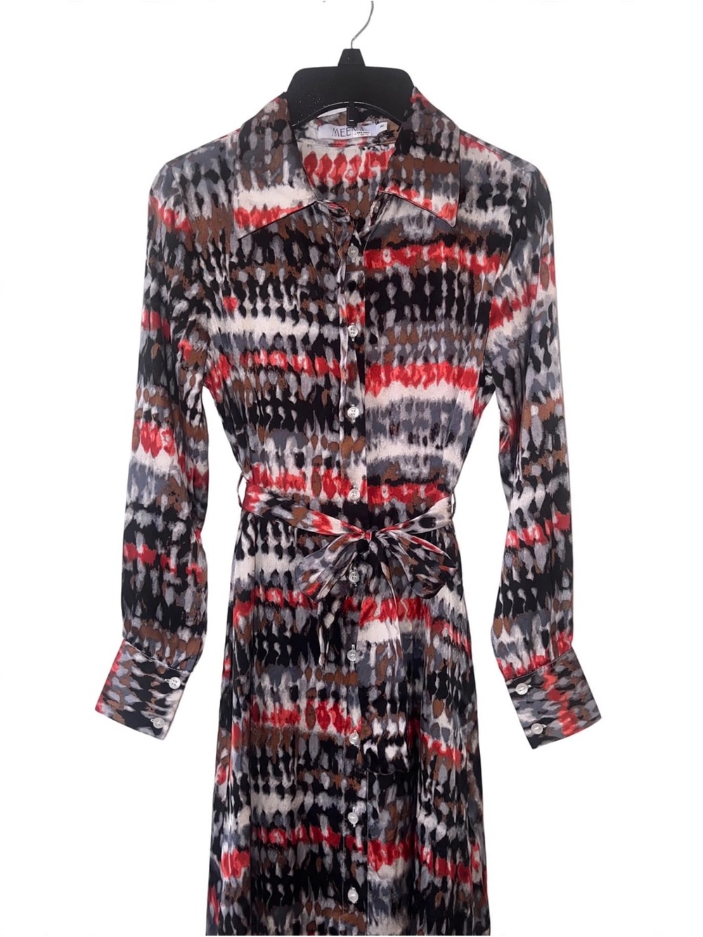 🍓Spell & The Gypsy Collective Meena Shirt Dress Size 8 Ikat Print Boho Maxi🍓
